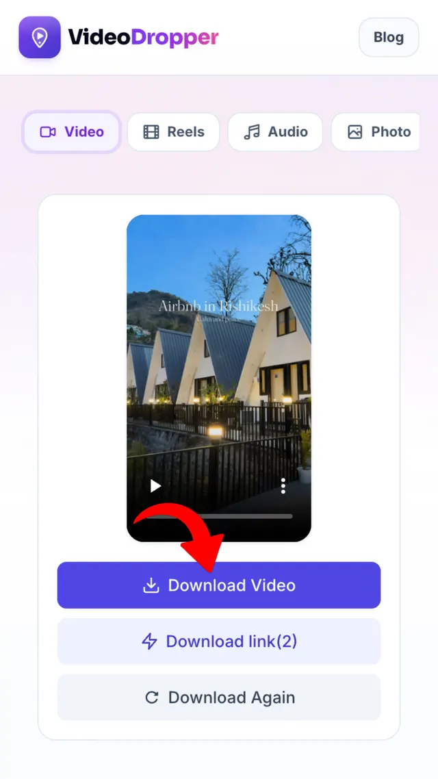 Step 3: Download video in original quality